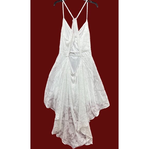 Rue 21 - Women's Summer Sleeveless High Low Hem Ruffle Floral Dress - White - 3X - Picture 2 of 16